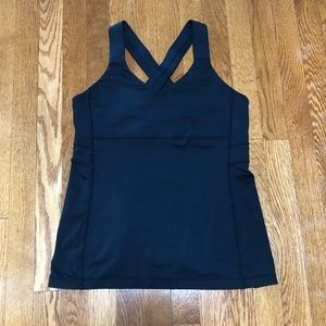 Lululemon black tank size 12
